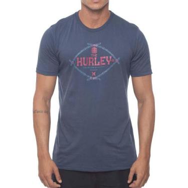 Imagem de Camiseta Hurley Silk Bamboo Sm23 Masculina Azul Marinho
