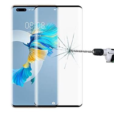 Imagem de HUANGYUNCHAO protetor de tela Para Huawei Mate 40 Pro 3d Curved Edge Filme de vidro temperado em tela cheia Flim de tela