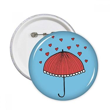 Imagem de Guarda-chuva de renda vermelha, clima, redondo, pinos, botões, decoração, 5 peças, presente
