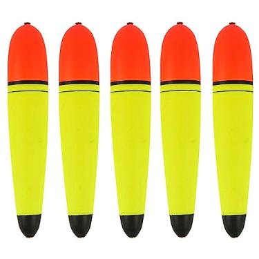 Imagem de TopHomer Pacote com 5 boias de pesca, boias flutuantes para pesca, boias de balsa para pesca, boias de balsa para peixes Steelhead, flutuação de água salgada de água doce - 50 g