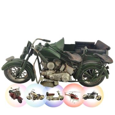 Imagem de Enfeite Retrô Vintage Decoração Moto Lambreta Helicóptero