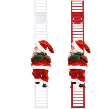 Imagem de Escada de escalada elétrica 2xelectric Papai Noel Doll Party Music Figurine Decor Gift Toy
