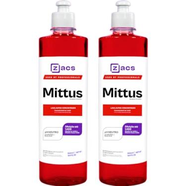 Imagem de Kit 2 Shampoo Automotivo Mittus Lava Autos Neutro Zacs 500ml