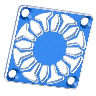 Imagem de Tampa do Ventilador de Resfriamento do Motor RC 30x30mm, Liga de Alumínio, Desempenho Estável, Boa Proteção, Design Leve, Aparência Requintada, (Azul)
