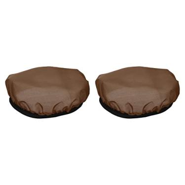 Imagem de PATIKIL Capa de lâmpada difusora macia de 18 cm, pacote com 2 unidades de pano difusor estroboscópico refletor estroboscópico meia para lâmpada flash luz beleza prato estúdio de fotografia, marrom