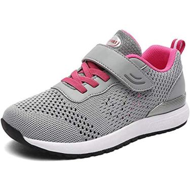 Imagem de Tênis de caminhada feminino casual e antiderrapante Leader Show, Sport Grey, 8