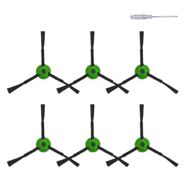 Imagem de Peças de reposição para escova lateral iRobot Roomba i j eSeries j5 j5+ j6 j6+ j7 j7+ j8 j8+ j9 j9+ i3 i4 i5 i5+ i6 i6+ i7 i7+ i8 i8+ e5 e6 kit de acessórios de aspirador robótico, 6 escovas laterais