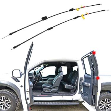 Imagem de Cabos de trava superior da porta traseira para Ford F150 1997-2003, 2004 F150 Heritage, 97-99 F250 cabine estendida traseira esquerda e direita kit de reparo de cabo de trava de porta traseira 6L3Z-18264A27-A 6L3Z-18264A26-A