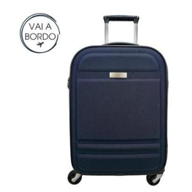 Imagem de Mala de Viagem Bordo 10Kg Lansay Denver Marinho TSA-Unissex
