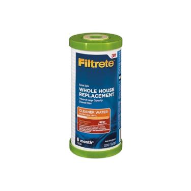 Imagem de Filtrete Filtro de água sulcada para casa inteira de grande capacidade, 5 mícrons, filtro de entrada estilo reservatório, (4WH-HDGR-F01), pacote com 4