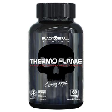 Imagem de Thermo Flame Black Skull Hardcore Termogênico 60caps-Unissex