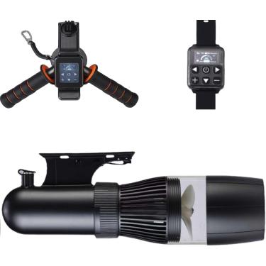 Imagem de Scooter subaquático elétrico de 500 W, scooter de mergulho livre de 40 m, motor sem escova, scooter de água com bateria removível de 60 minutos para piscina, 500 W 4400 mAh