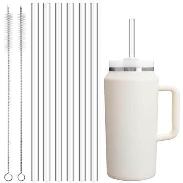 Imagem de Diumepo Canudo de substituição para Stanley Copo de 1,8 g - Canudo reutilizável extra longo de 30 cm para Stanley Quencher H2.0 FlowState Tumbler