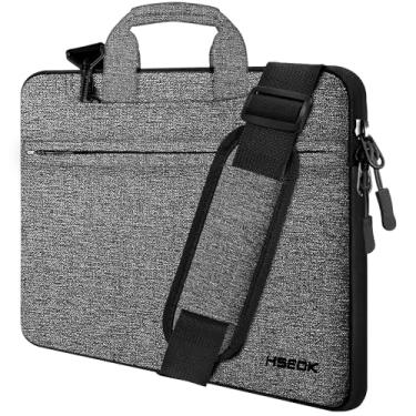 Imagem de Hseok Bolsa de ombro para laptop 15 15.6 16 polegadas, compatível com MacBook Pro 16 polegadas 2025-2019 M4 M3 M2 M1, Mac 39.1 cm, XPS 15 e a maioria dos notebooks de 15-16 polegadas, bolsa resistente