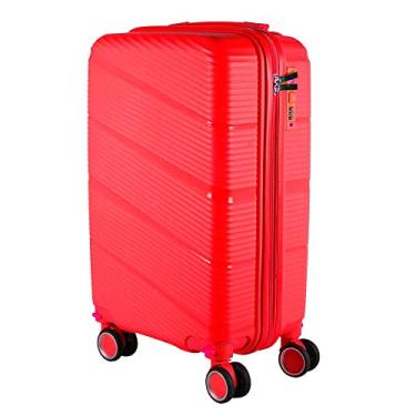 Imagem de Mala de Viagem Media 23kg em Polipropileno 4 rodas 360 - AeroMalas Dublin (Vermelho)