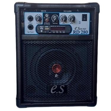 Imagem de Caixa De Som Amplificada Violão Guitarra Mic Bluet 6 Pol. 40W RMS - E.