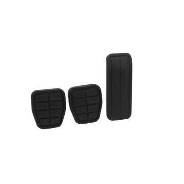 Imagem de Kit 3 capa pedal gol voyage parati saveiro 1988 a 2000 freio embreagem