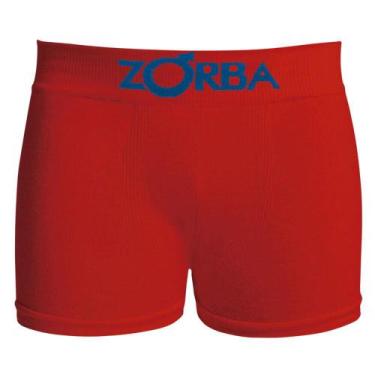 Imagem de Cueca Boxer Infantil Zorba 678 Algodão, Vermelho escuro, M