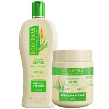 Imagem de Kit Cachos 1 Shampoo 1 Banho 500ml Bio Extratus - BIOEXTRATUS