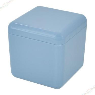 Imagem de Suporte Organizador Porta Algodão e Hastes Flexíveis em Acrílico Cube 