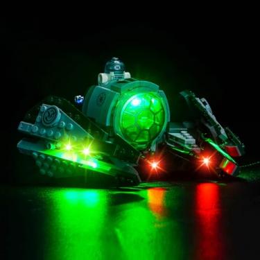 Imagem de LocoLee LED Light Kit Compatible with Lego Yoda's Jedi Starfighte 75360, Creative Lighting Set Accessories Compatible with Lego 75360 Yoda's Jedi, No Models Only Light