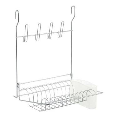 Imagem de Escorredor De Louças - Cromado - 11 Pratos E 4 Copos - Arthi