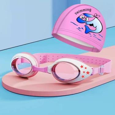 Imagem de Kit Natação Infantil com Óculos Estojo e Touca Coleção Estrelas - Hero