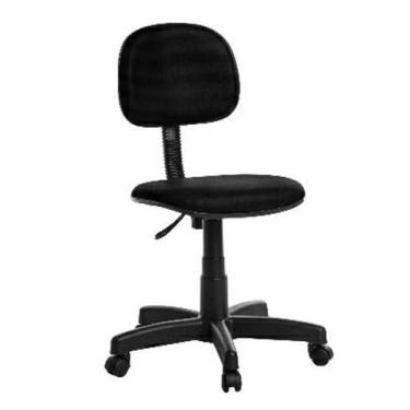 Imagem de Cadeira Secretária Giratória em Tecido J Serrano - Dos Anjos Móveis, T