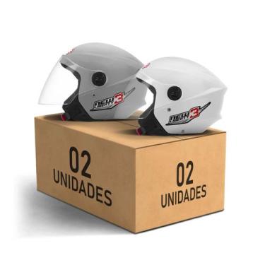 Imagem de Kit 2 Capacetes New Liberty 3 Abertos Pro Tork Moto Masculino Feminino