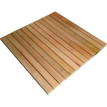 Imagem de Deck De Madeira Modular 100x100 cm Réguas 7 cm Neonx, SEM PINTURA