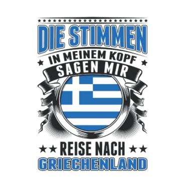 Imagem de Griechenland Tagesplaner: Die Stimmen in meinem Kopf Sagen mir Reise nach Griechenland/Griechenland Stimmen Urlaub Rhodos Kreta Greece/Kalender ... / 6x9 Zoll / 100 ausfüllbare Seiten