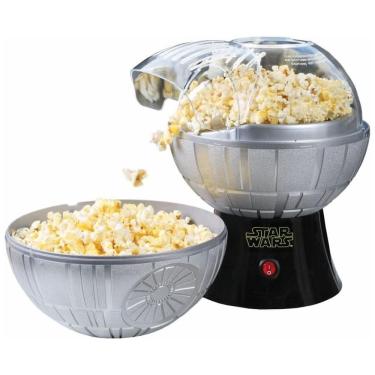 Imagem de Pipoqueira Elétrica com Tema Star Wars Death Star e Tigela Removível, 110V, Uncanny Brands, Cinza