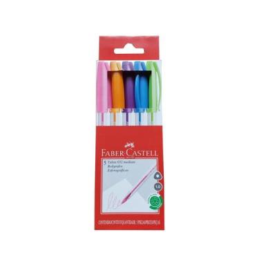 Imagem de Kit Caneta Esferográfica Trilux Colors 1.0 mm 5 cores - Faber Castell