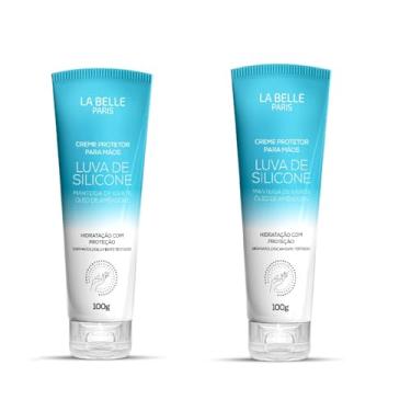 Imagem de Creme Protetor para as Mãos Luva de Silicone LaBelle Kit c/2
