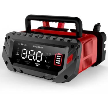 Imagem de Carregador de bateria de lítio de 30 A, 6V10A/12V30A/24V16A Lifepo4, chumbo-ácido (AGM/gel/SLA..) carregador inteligente de bateria de carro, mantenedor de bateria, carregador de gotejamento e