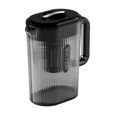 Imagem de Bothyi Refrigerador de fruta de água refrigerador infusor com tampa com alça de jarro de água de filtro retrátil para chá gelado, verão, praia, bebidas,