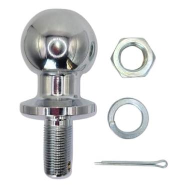 Imagem de Esfera de Engate 50mm Cromada em Aço Maciço – Bola para Reboque Resistente e Durável para Carretinha