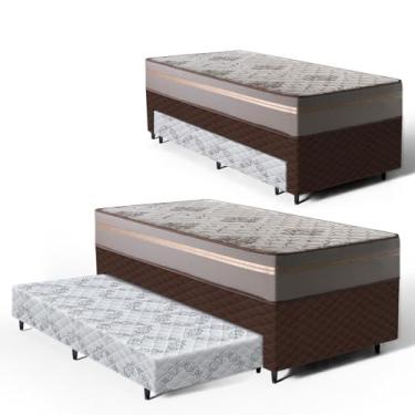 Imagem de Cama Box com Colchão de D33 Millenium One Face + Auxiliar de Espuma Unique Solteiro 88cm