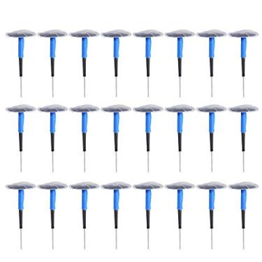 Imagem de Mbeysaq 24 peças para carro motocicleta universal pneu sem câmara reparo de perfuração de cogumelo patch goma (60 * 9 mm)