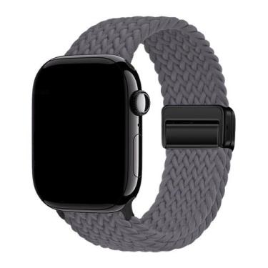 Imagem de Pulseira Nylon Trançada Magnética Compatível com Apple Watch - Baú do 