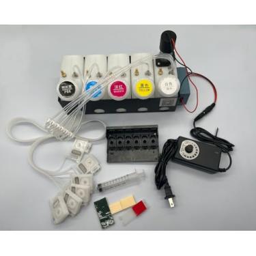 Imagem de XP-15000 XP-15010 XP-15080 Manifold de cabeçote de impressão DTF CISS Sistema de fornecimento de tinta com agitador de tinta branca