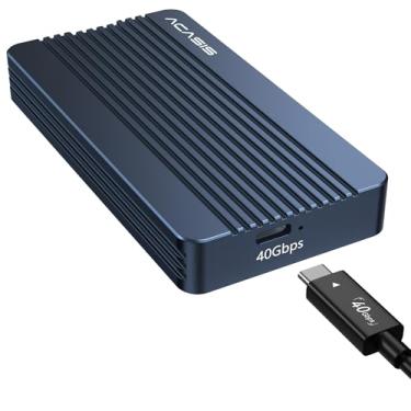 Imagem de Case de SSD M.2 NVMe de 40 Gbps ACASIS TBU405 para M1 M2 Pro/Max, compatível com Thunderbolt 4/3/USB3.2/3.1/3.0/2.0, suporte para case M.2 SSD 2280/2260/2242/2230 B+M M-Key
