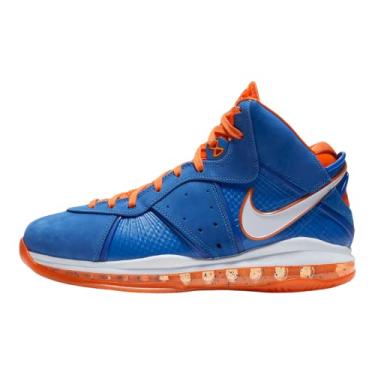 Imagem de Nike Lebron VIII QS, Varsity Royal/branco/laranja Blaze, 8.5 Women/7 Men
