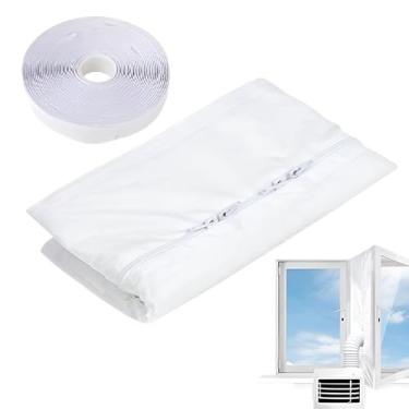 Imagem de Conjunto de Vedação para Janela de Ar Condicionado | Proteções para Impedir Troca de Ar Quente | Barreira de Isolamento de Exaustão para Sala, Quarto, Cave e Secadora