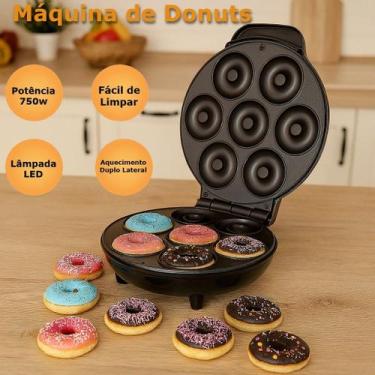 Imagem de Máquina Donuts 7 Mini Rosquinha Café da Manhã 110v/220v Portátil Prepa