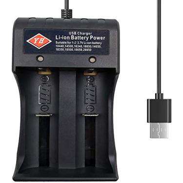 Imagem de Swanlake Carregador De Bateria 18650, 4 Compartimentos Carga Rápida Com Visor Lcd Para Baterias Recarregáveis Lítio Lifepo4 3,7 V 21700 10440 26650 14500 16340 18560 25500 Ni-Mh Ni-Cd Aa Aaa