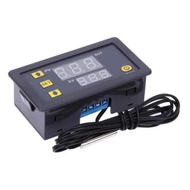 Imagem de Termostato Digital De Controle De Temperatura 12V 24V Com Display LED 