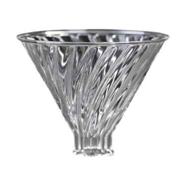 Imagem de Fxzqgnh Coador de Café, Acessórios de Vidro Transparente Reutilizáveis, Funil para Cafeteira de Gotejamento com Filtro, para Escritórios, Baristas E Cafés em, Copo de Filtro