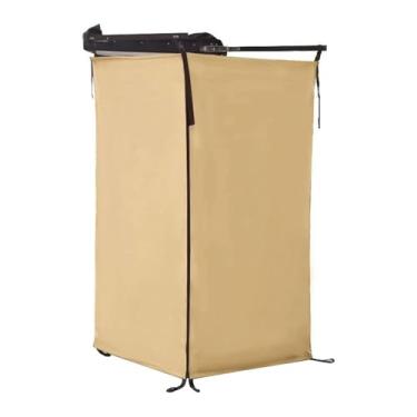 Imagem de Zxpjkyu Tenda de Chuveiro Lateral para Veículos, Abrigo de Privacidade, Banheiro, Banheiro de Terra, Vestiário Traseiro, Banheiro de Carro, Cáqui
