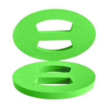 Imagem de Zxpjkyu 2 Peças de Flutuador de Mão para Natação, Prancha de Natação Oval, Prancha de Natação para Crianças, Nadadores E Adultos, Brinquedo Divertido para Esp, Verde